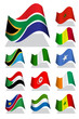 © alivepix - Vector illustration of Africa bending flag