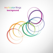 Rings Background Multicolor # Vector