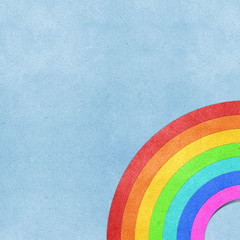 Wall Mural - rainbow recycled paper craft background