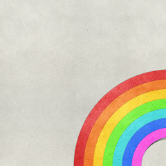 Wall Mural - rainbow recycled paper craft background