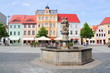 Cottbus, Altstadt mit Marktbrunnen