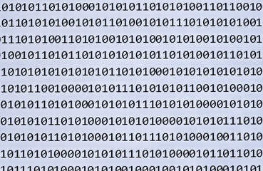 Fototapete - binary numbers moder communication computer