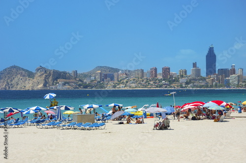 Plage De Benidorm Valencia Espagne Buy This Stock Photo