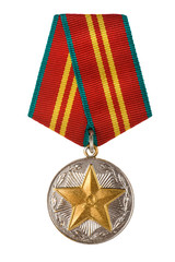 russian medal close up