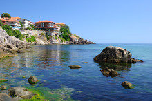Black Sea Coast In Ancient Town Of Sozopol In Bulgaria