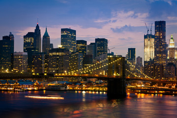 Fototapete - New York pont de Brooklyn