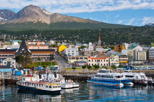 Fotografie, Tablou Ushuai Harbor,Tierra del Fuego. Argentina