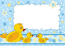 Children's Photo Framework. Duck.