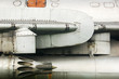 Close-up of rusty surface of aircraft