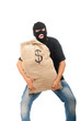 © Anton Gvozdikov - Happy robber with sack full of dollars