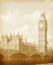 Paper Textures. Buildings Of Parliament  In London UK