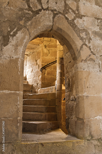 Naklejka nad blat kuchenny Medieval Doorway