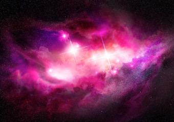 space nebula - interstellar cloud