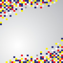 Aufkleber - Abstract geometric vector squares background