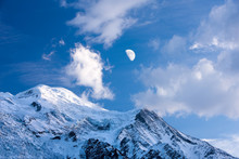 Moon Over Mont Blanc.