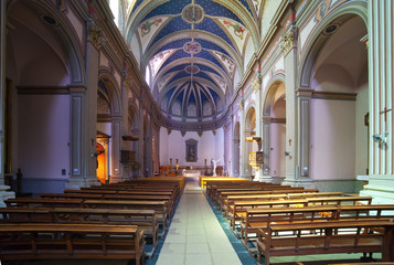 Wall Mural - Interior of   catholic church