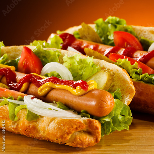Fototapeta na wymiar Hot dog