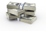 Fototapeta Perspektywa 3d - Money stack