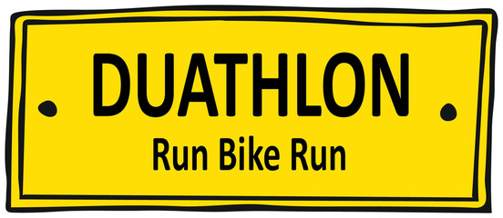 Sticker - Duathlon Sport