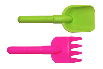 Bright children's garden tools