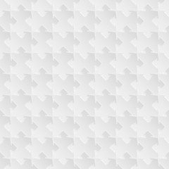 Wall Mural - Vector seamless gray puzzle background