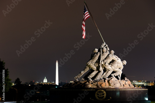 Fotografía US Marine Corps Memorial en Washington DC EE.UU.