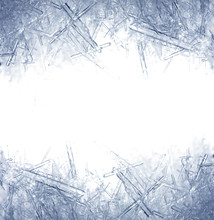 Closeup Of Ice Crystals