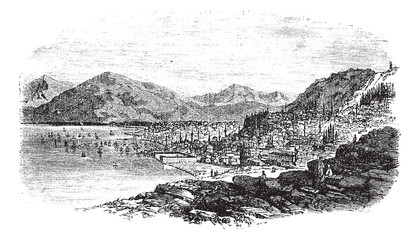 Wall Mural - Smyrna in Turkey vintage engraving