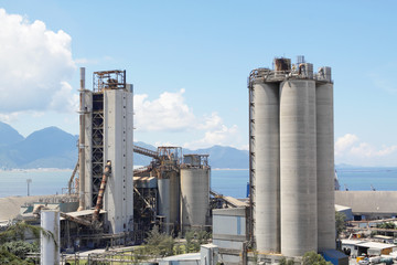 Cement Plant,Concrete or cement factory, heavy industry or const