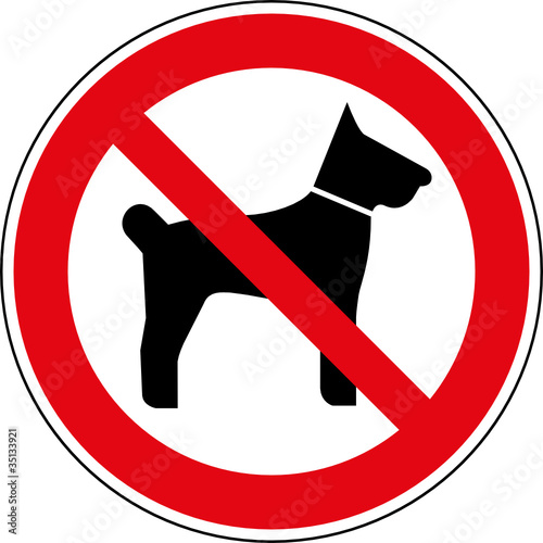 owalo design Hunde Nicht Erlaubt Schild