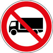 Verbotsschild LKW Lastkraftwagen verboten Zeichen
