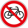 Verbotsschild Fahrräder verboten Zeichen Schild Symbol