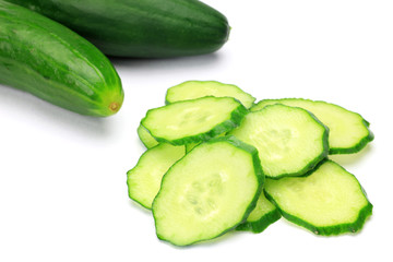 Wall Mural - slice of the cucumber