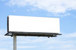 Empty Billboard on blue sky