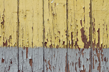 Weathered wooden boards