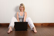 © Darrin Henry - Beautiful woman social networking with her laptop