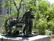 Statue to the Handcart Pioneers Salt Lake City Utah USA