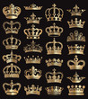 Crowns vector collection