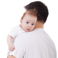 Wall Mural - Baby on shoulder