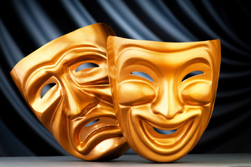 Wall Mural - Masks with the theatre concept