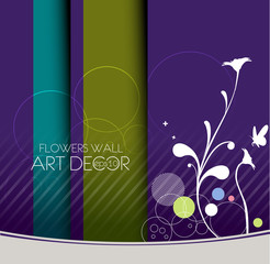 Canvas Print - floral banner/postar