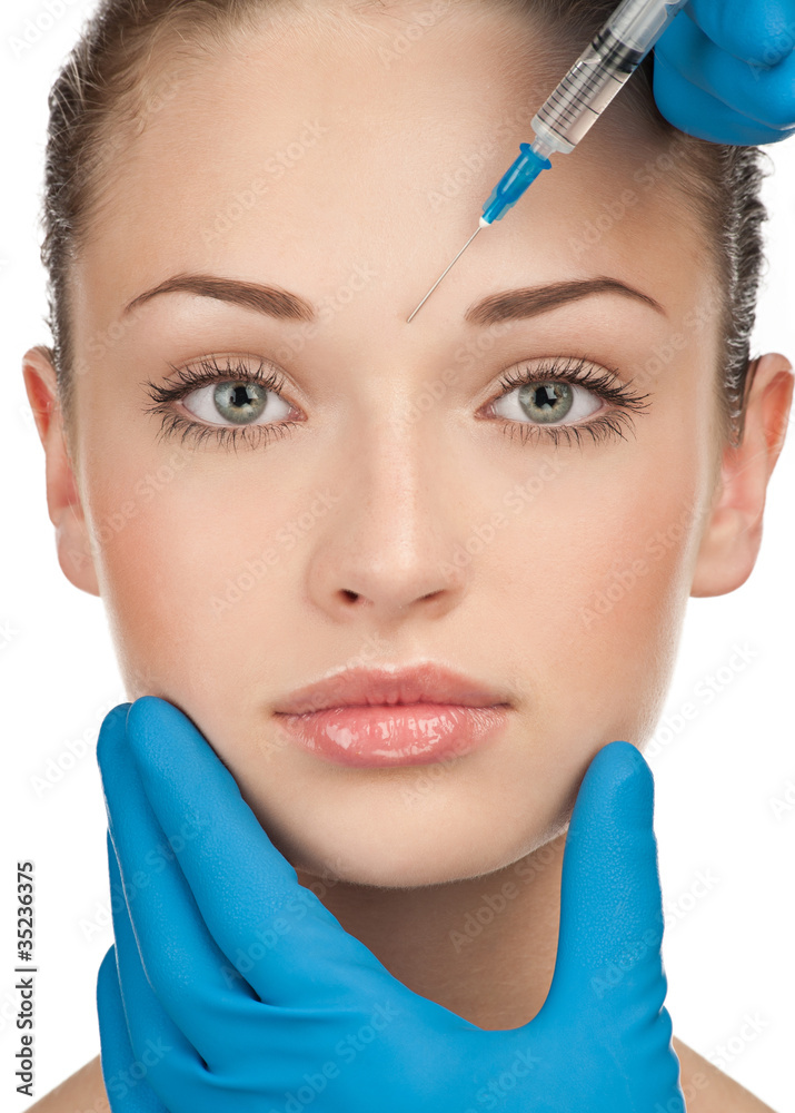 Fotografia Cosmetic injection with syringe