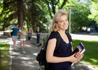 Sticker - Attractive University Student