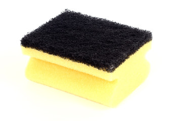 sponge for washing dishes isolated