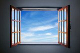 Fototapeta Perspektywa 3d - Let the blue sky in
