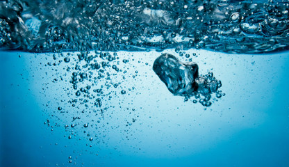 air bubbles underwater