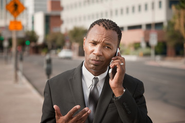 Businessman On Phone Call