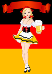 Wall Mural - Oktoberfest Celebration Background