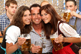 Gruppe auf dem Oktoberfest