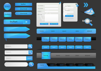 high quality, modern web design elements. eps10